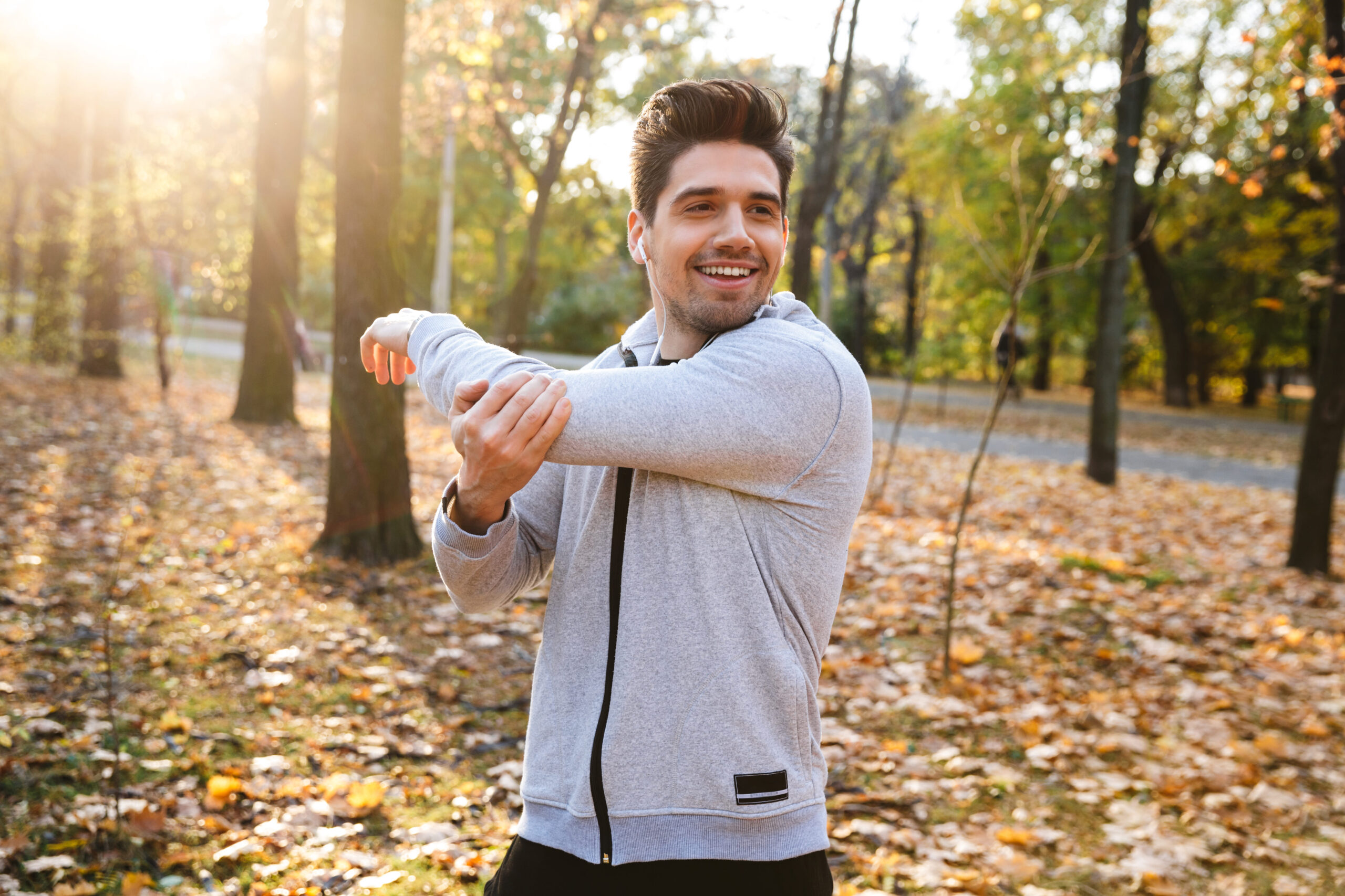 Active man outdoors